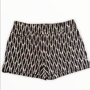 Loft Navy/White Shorts Size 00 Dressy Printed